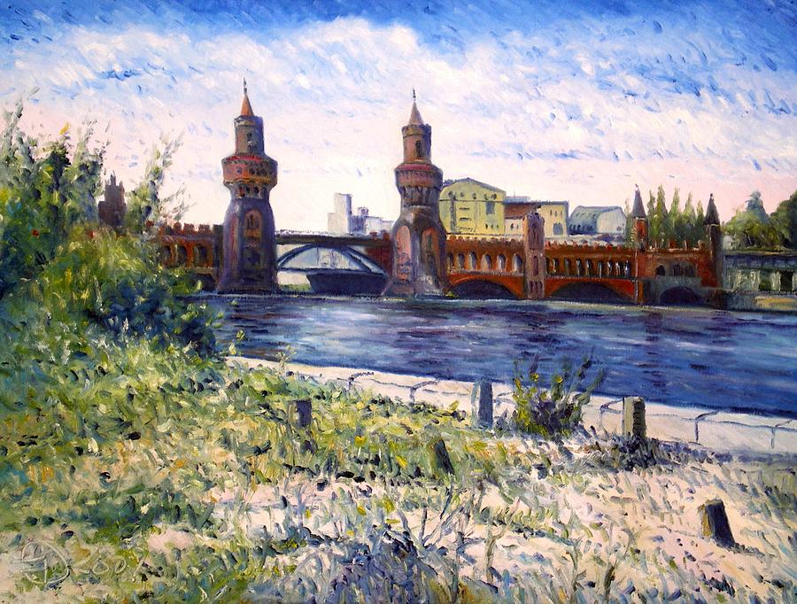 Impressionism Painting - Oberbaumbrucke Berlin Germany 2009 by Enver Larney