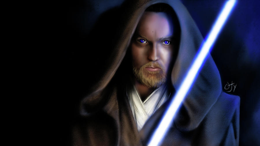 Obi Wan Kenobi Digital Art by Ojy Bazar - Pixels