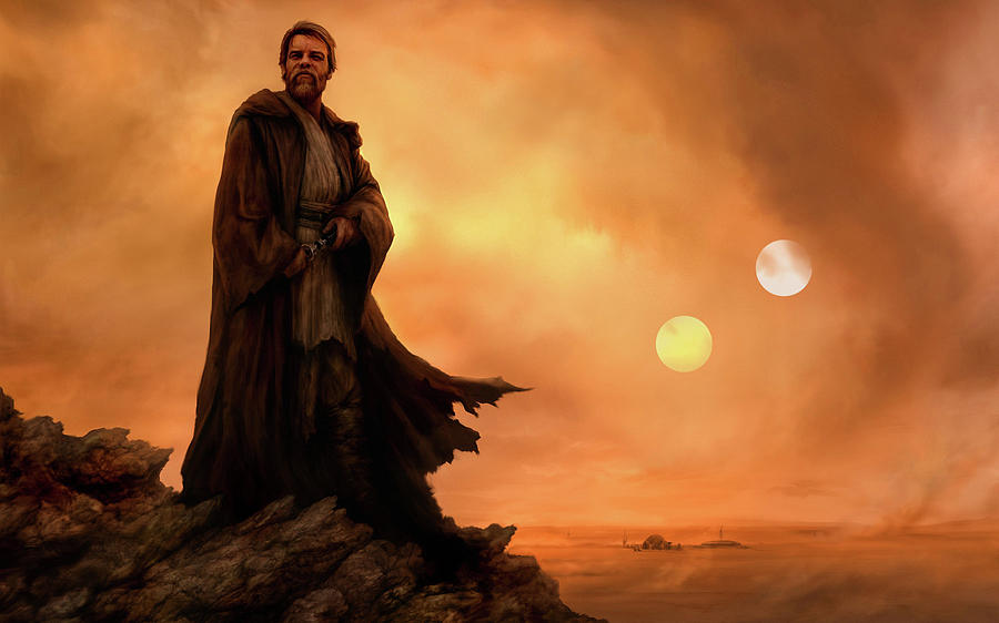 Obi-Wan Kenobi - Star Wars-998 Painting by Jovemini J