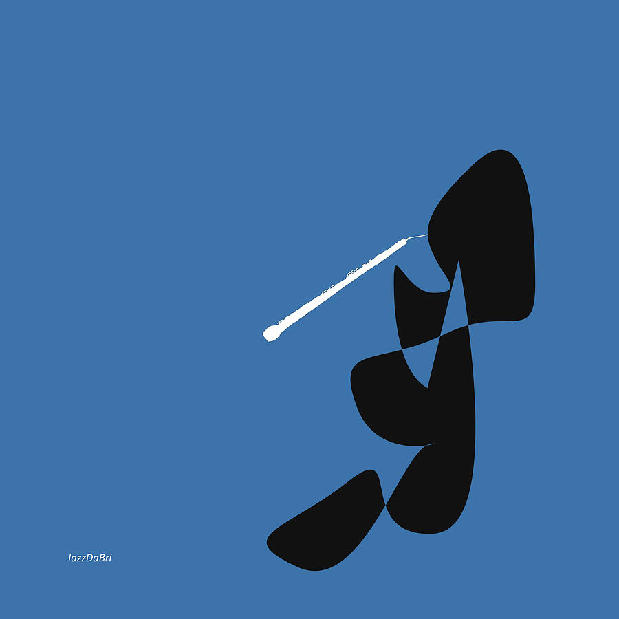 Oboe in Blue Digital Art by David Bridburg