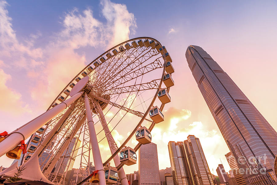 Observation Wheel Hong Kong Photograph by Benny Marty