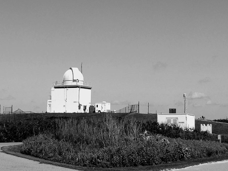 Observatory at the Canaveral Nationall Seashore in Black and White   Photograph by Christopher Mercer