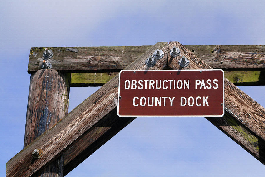 Obstruction Pass Dock Photograph by Art Block Collections