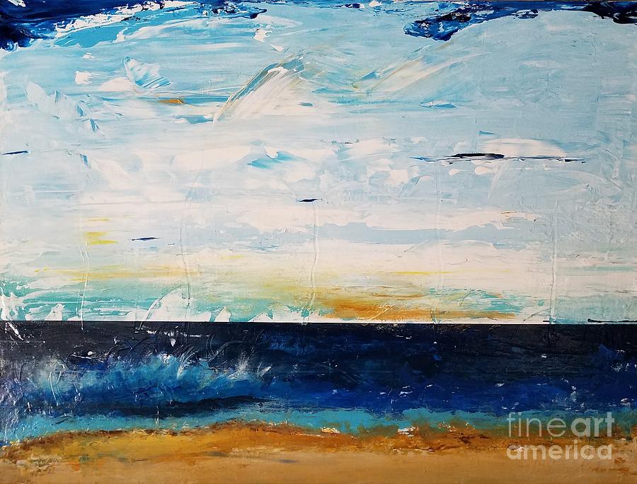 Ocean 4 Painting by Diana Bursztein