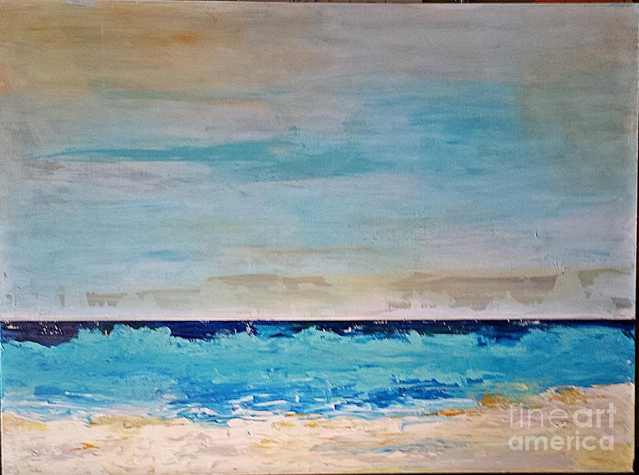 Ocean 5 Painting by Diana Bursztein
