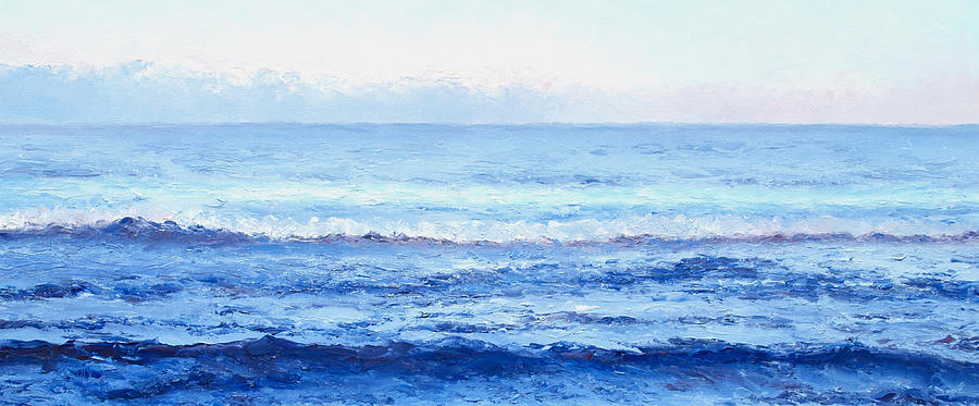 Ocean Art - Cobalt Blue Ocean Painting by Jan Matson