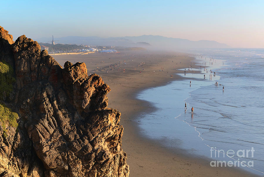 Cliffs at Ocean Beach - San Francisco - California Photograph by Carlos Alkmin