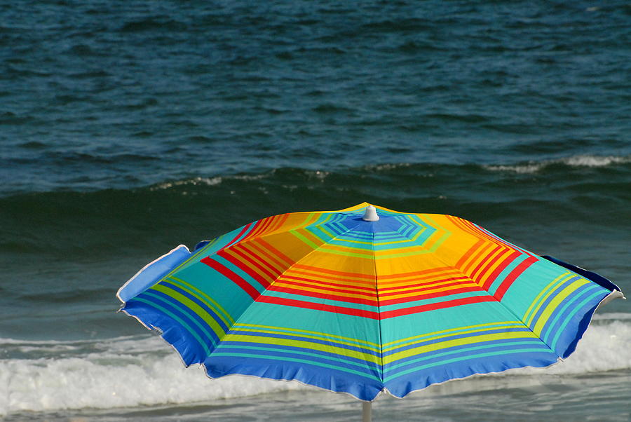 Ocean Beach Umbrella 14 Photograph by Joyce StJames