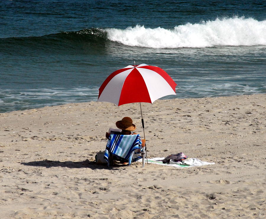 Ocean Beach Umbrella 2 Photograph by Joyce StJames