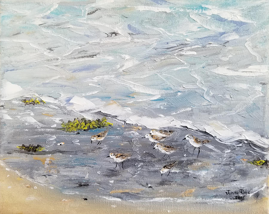 Ocean Blend Painting by Judith Rhue