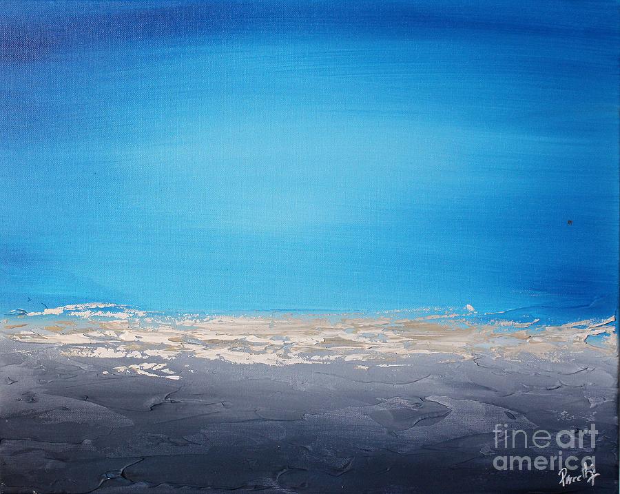 Ocean Blue 5 Painting by Preethi Mathialagan
