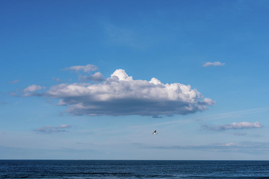 Ocean Blue Clouds Jersey Shore  Photograph by Terry DeLuco