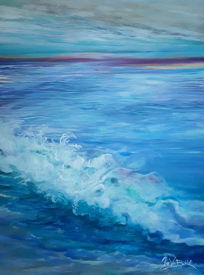 Ocean Blue Painting by Jan VonBokel