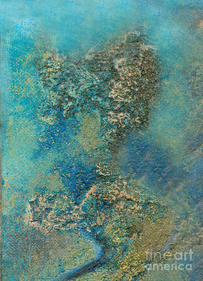 Abstract Painting - Ocean Blue Abstract Art by Philip Bowman