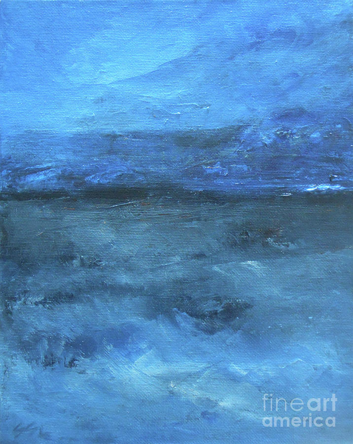 Abstract Painting - Ocean Blues 2 by Jane See