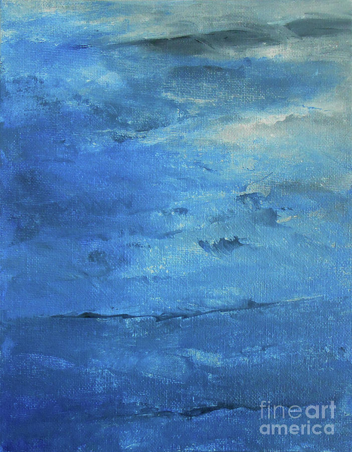 Ocean Blues Painting by Jane See