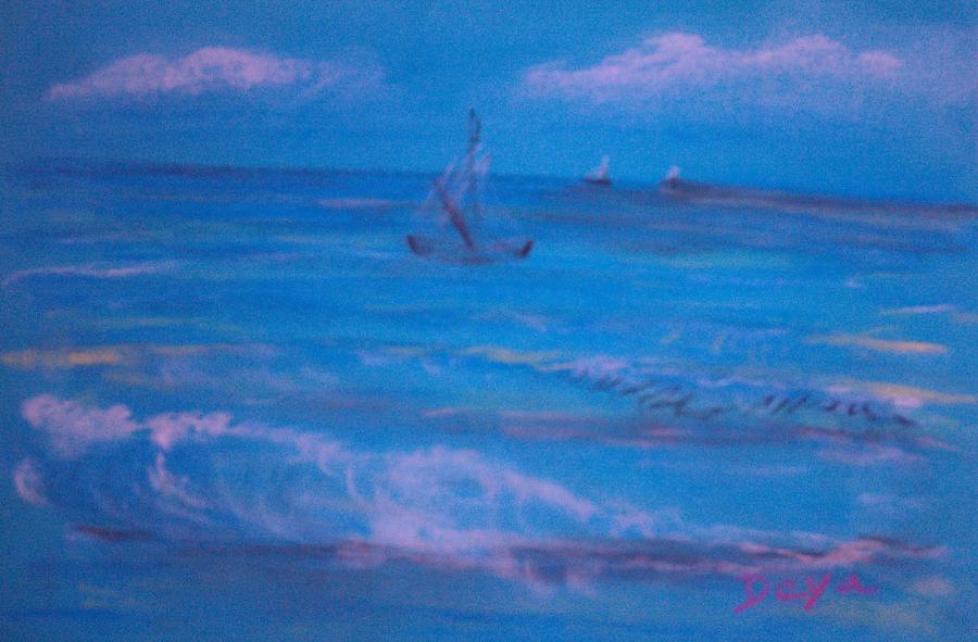 Landscape Painting - Ocean breeze by Deyanira Harris