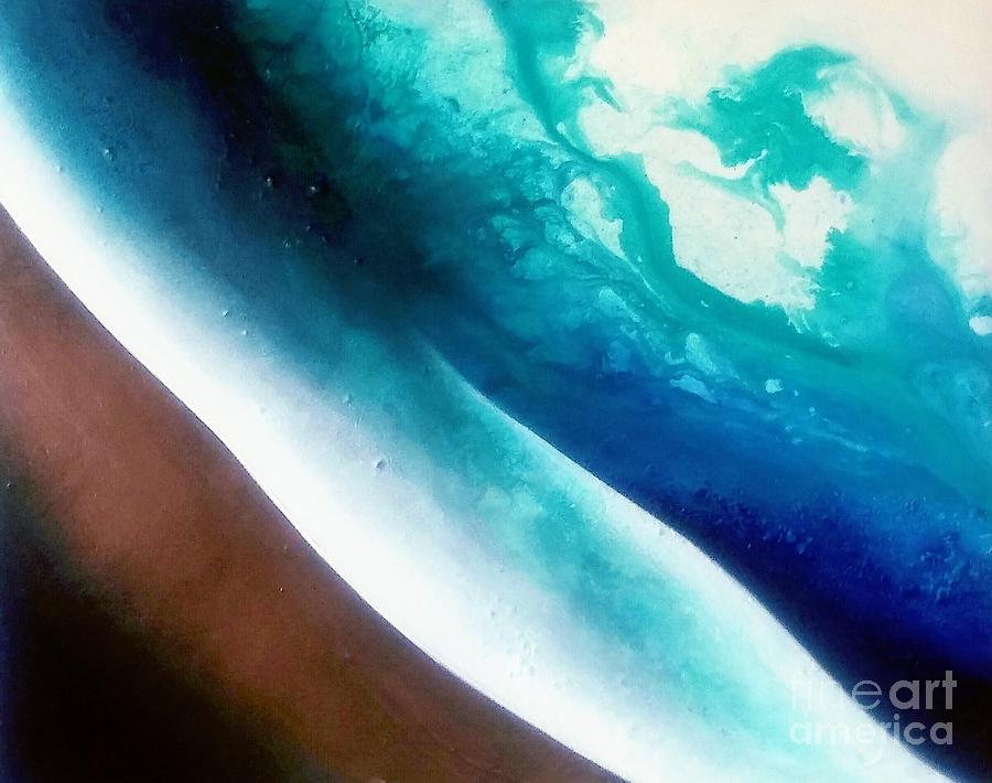 Crystal wave Painting by Kumiko Mayer