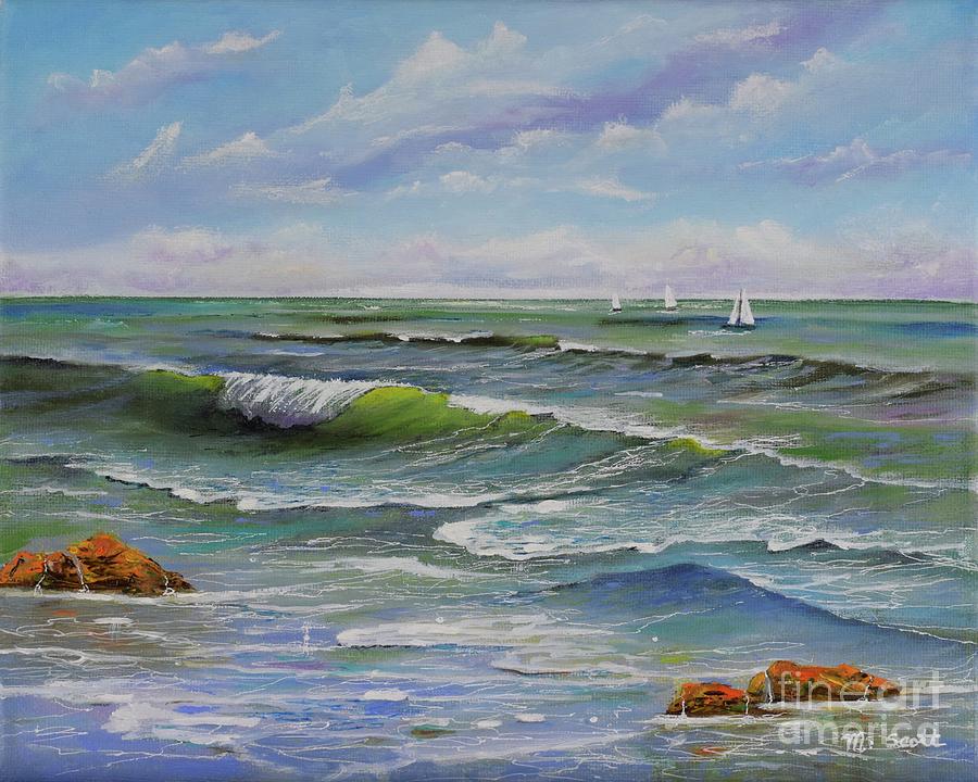 Ocean Breeze Painting by Mary Scott