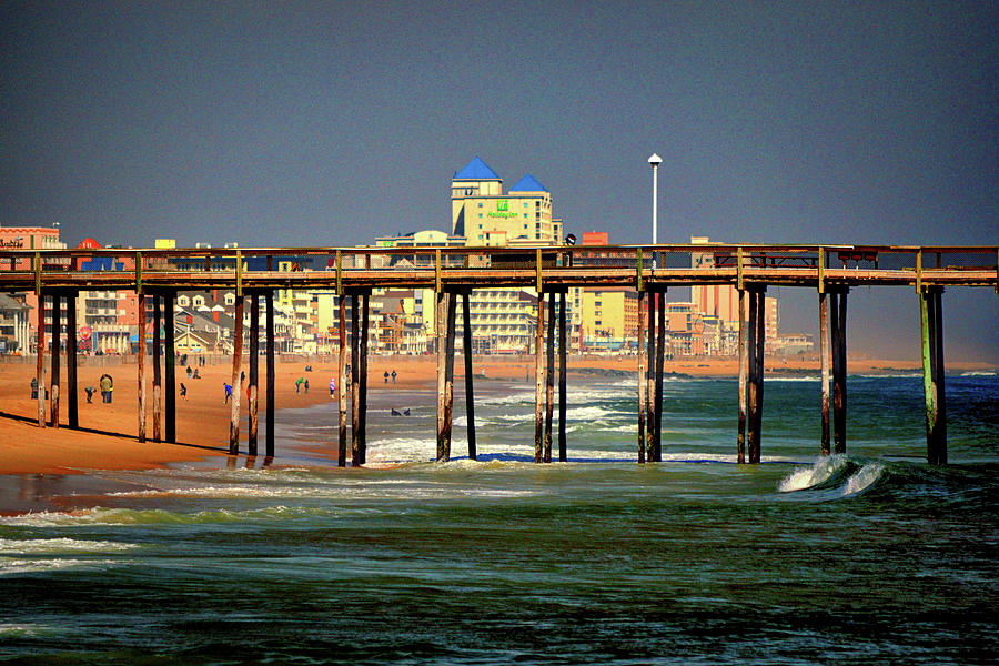 Ocean City Fishing Pier in January Photograph by Bill Swartwout