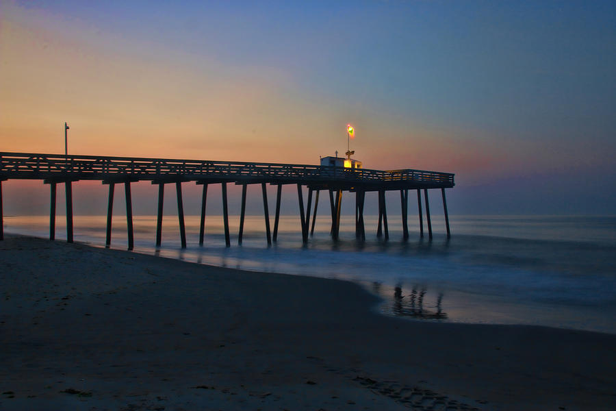 Ocean City  N J Sunrise Photograph by Allen Beatty