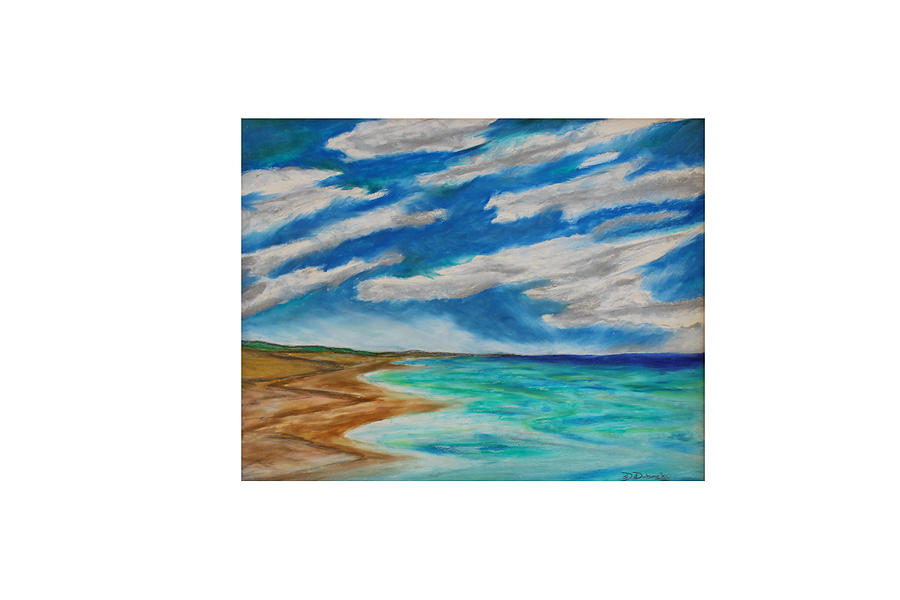 Ocean clouds Painting by Daniel Dubinsky