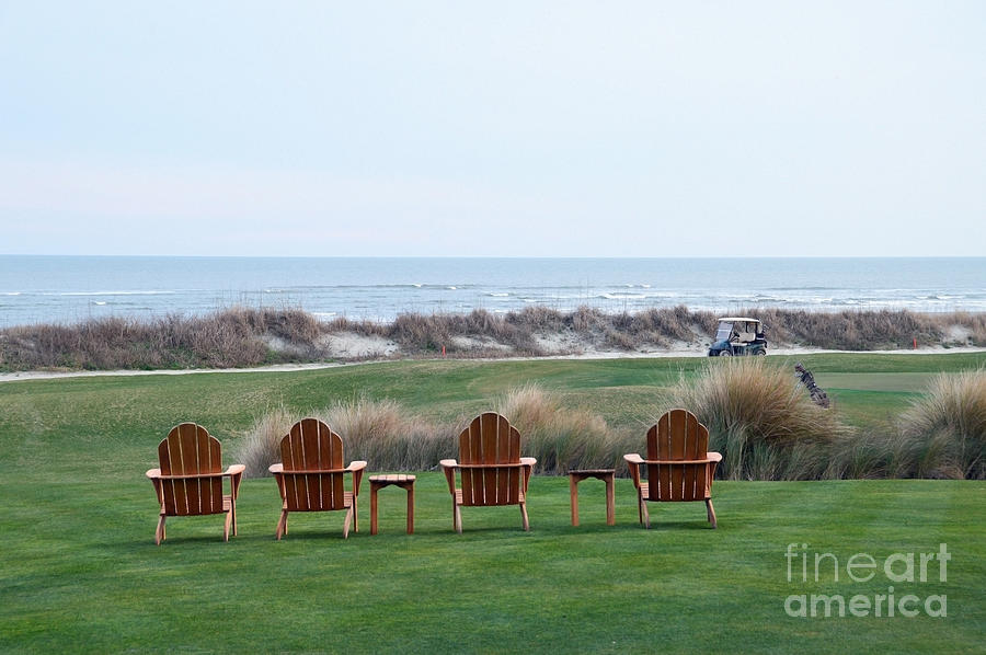 Ocean Course Chairs Photograph by Catherine Sherman