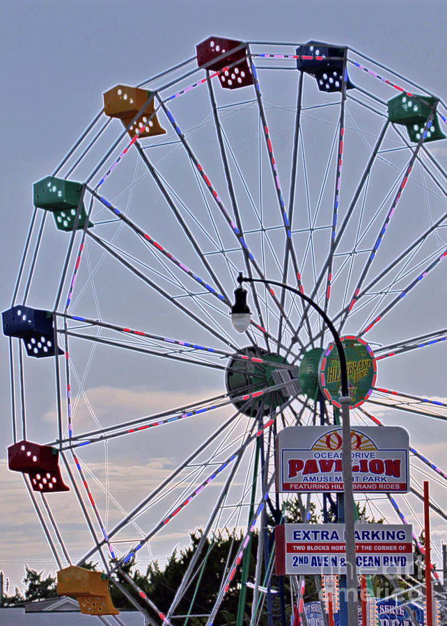 Ocean Drive Ferris Wheel Photograph by Lydia Holly | Fine Art America