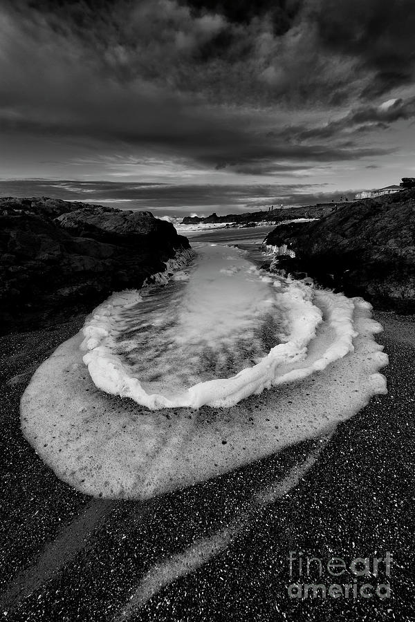Ocean Foam Creation Photograph by Masako Metz