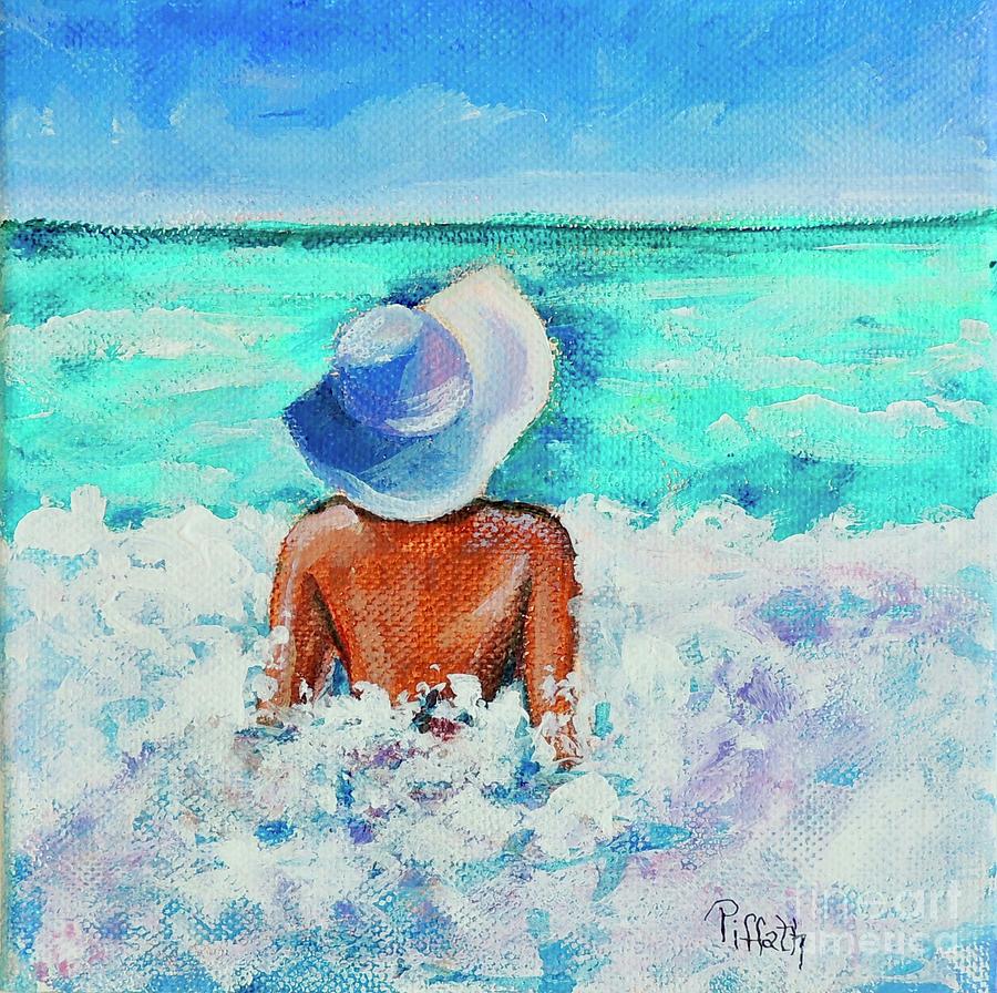 Ocean Frolicking Painting by Patricia Piffath