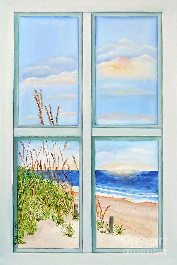Ocean Front View Painting by Shelia Kempf