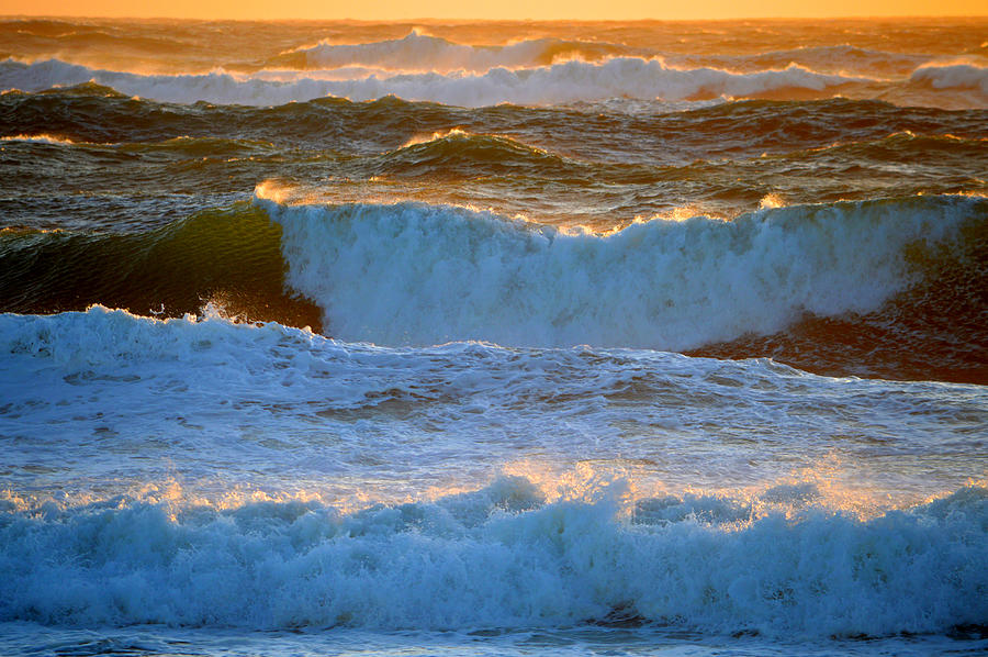 Beach Photograph - Ocean Glow by Dianne Cowen Cape Cod Photography