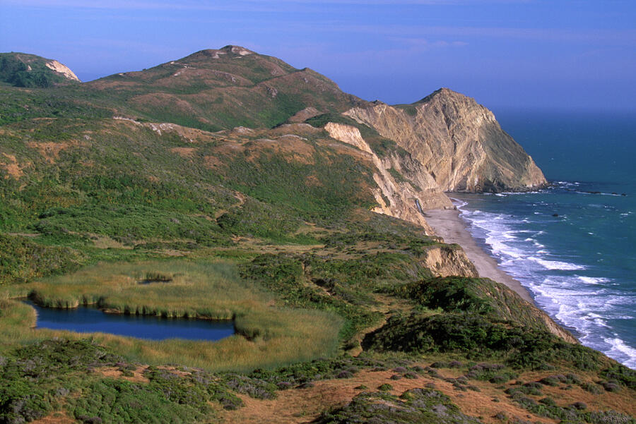 Ocean Lake And Wildcat Beach - Point Reyes National Seashore Photograph ...