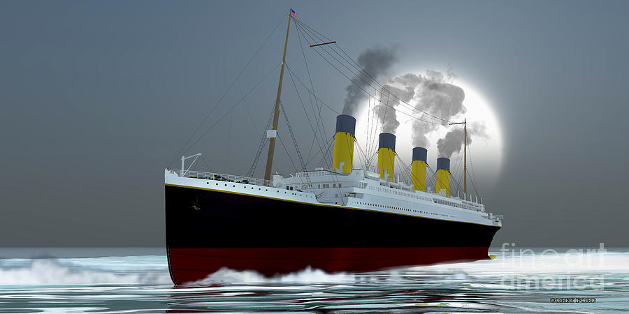 Ocean Liner Painting by Corey Ford