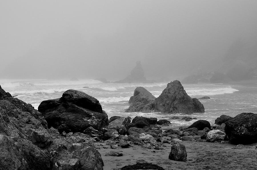 Black And White Photograph - Ocean by Misty Achenbach