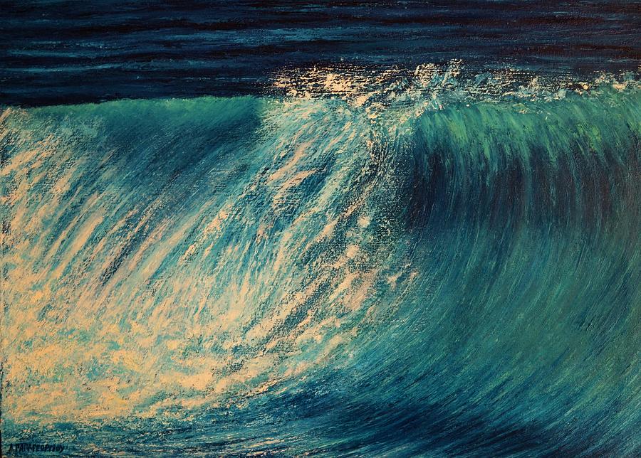 Nature Painting - Ocean Motion 3 by Dimitra Papageorgiou