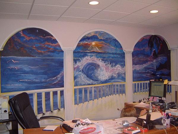 Ocean Mural Painting by Merideth Van Every - Pixels