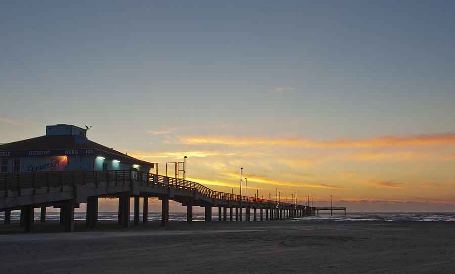 Sunset Photograph - Ocean Pier by Brian Kinney