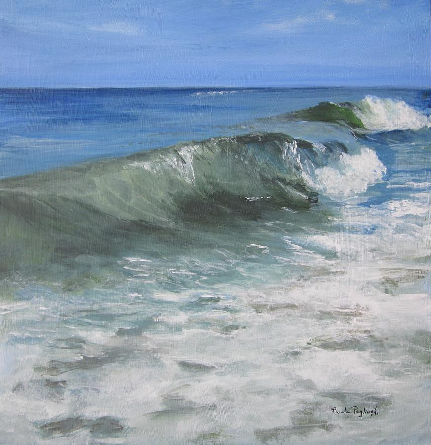 Ocean Power Painting by Paula Pagliughi