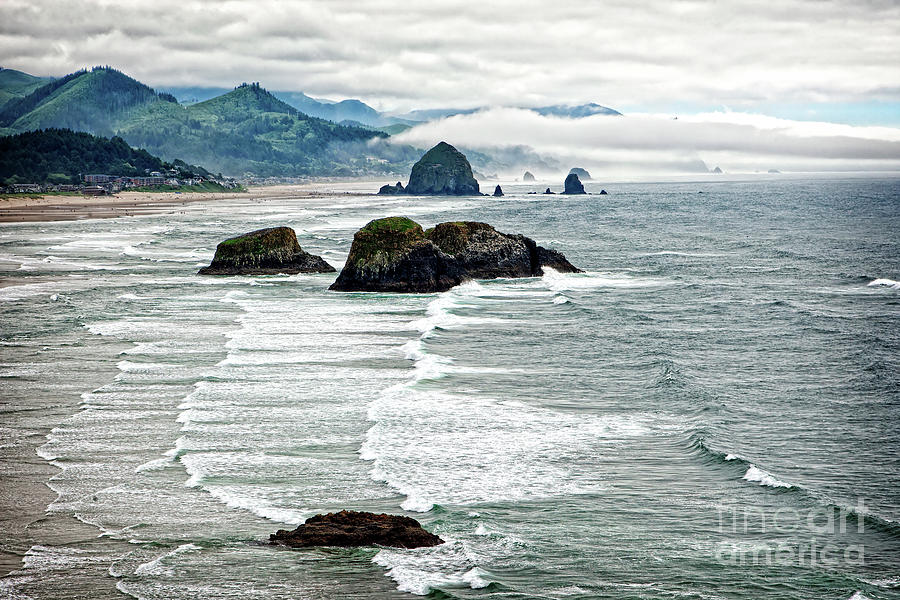 Ocean Rocks off the Oregon Coast Photograph by Lincoln Rogers