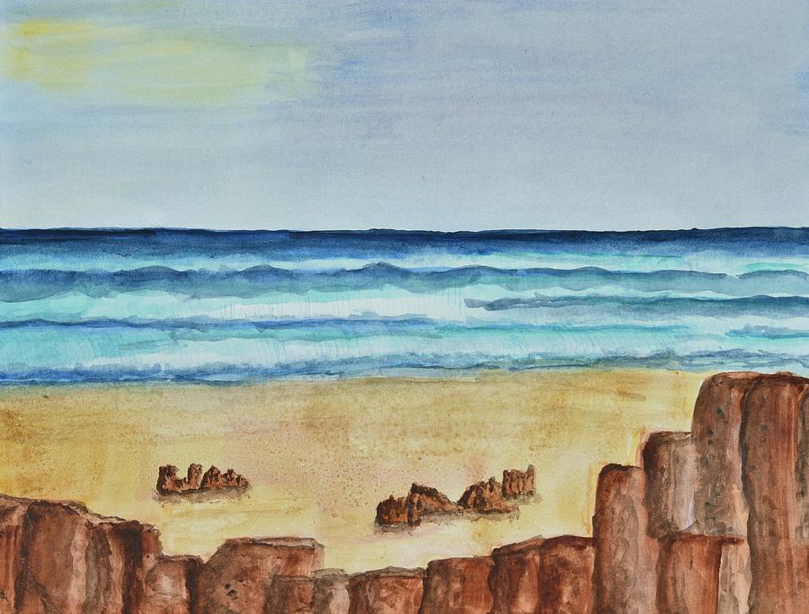 Ocean Scene Painting by Linda Brody