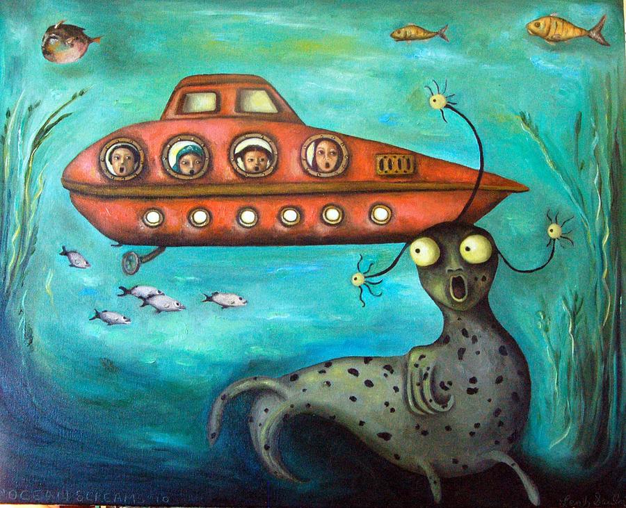 Ocean Screams Painting by Leah Saulnier The Painting Maniac