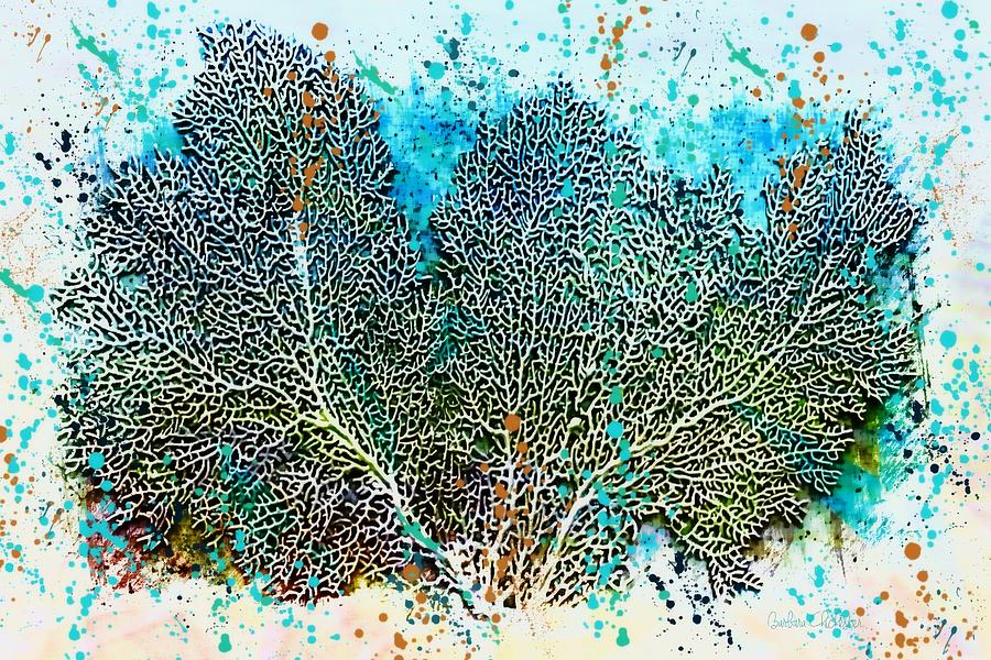 Ocean Sea Fan Painting by Barbara Chichester