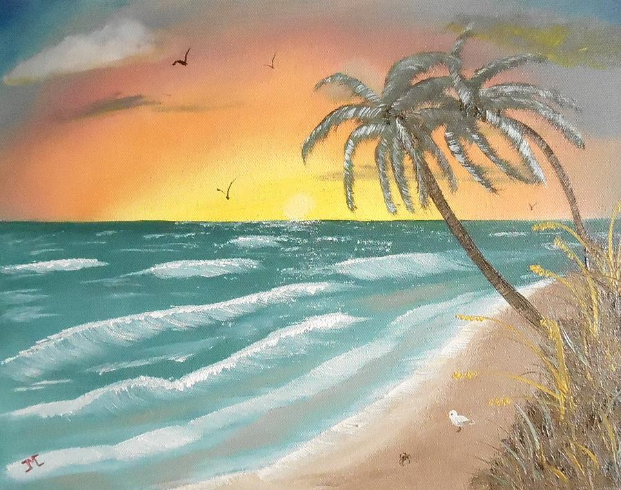 beach shore painting