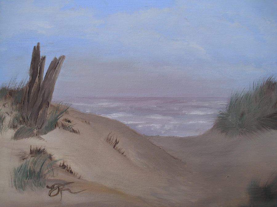 Landscape Painting - Ocean Side by Vickie Roche