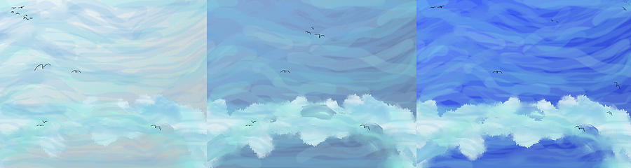 Ocean-Sky Panel Digital Art by SC Heffner