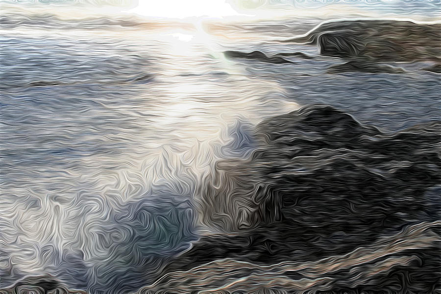 Ocean Splash Digital Art by Carol Crisafi