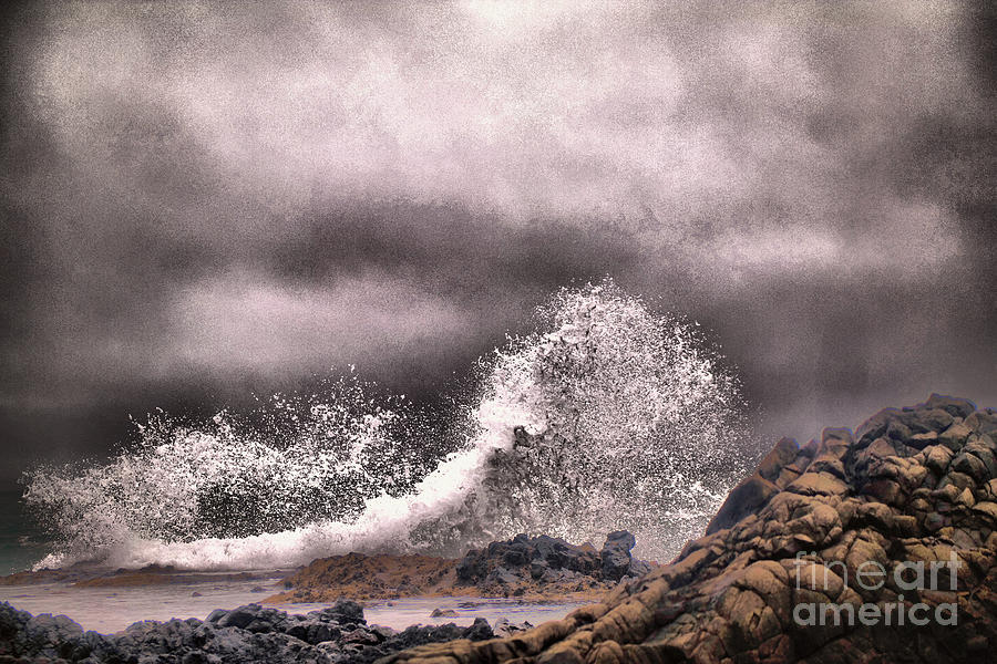 Ocean splash Photograph by Jeff Swan