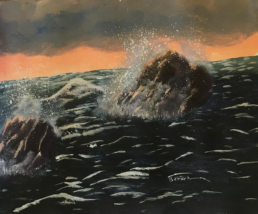 Ocean Spray 2 Painting by David Bartsch