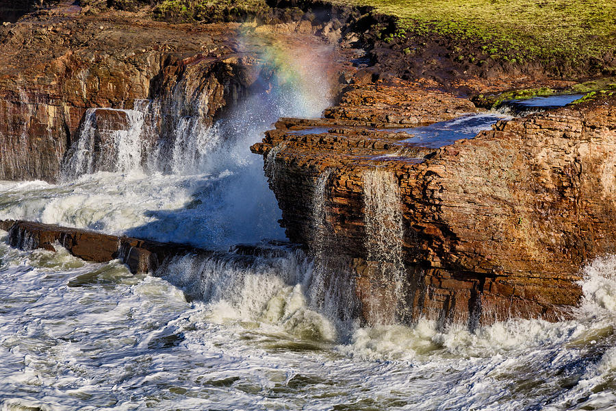 Ocean Spray Rainbow Photograph by Kathleen Bishop